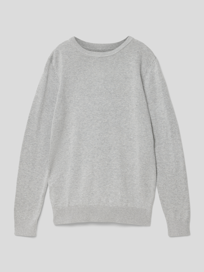 Pullover in Strick-Optik von Mango Grau / Schwarz - 1