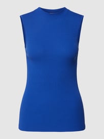 Stricktop mit Rundhalsausschnitt Modell 'FESKIES' von BOSS Blau / Türkis - 7