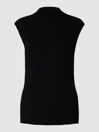 Top in Strick-Optik von Montego Grau / Schwarz - 35