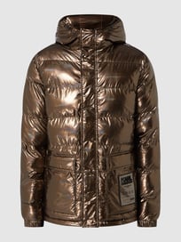 Gewatteerd jack met capuchon van Karl Lagerfeld Oranje - 13