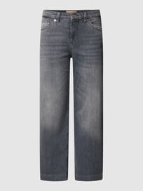 Straight fit jeans met 5-pocketmodel, model 'Rich Culotte' van MAC Grijs / zwart - 41
