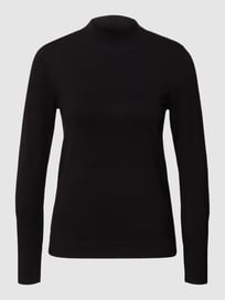 Gebreide pullover met opstaande kraag van s.Oliver BLACK LABEL Grijs / zwart - 16