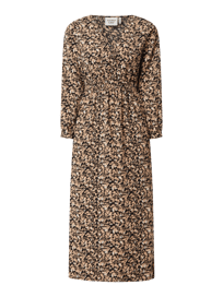 Maxi-jurk van crêpe, model 'Amelie'  van Another Label Grijs / zwart - 30