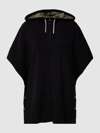 Poncho met labeldetails van Marc Cain Grijs / zwart - 18