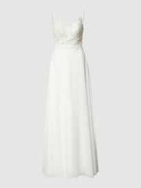 Brautkleid mit floralem Zierbesatz von Luxuar Weiß - 11