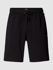 Sweatshorts mit Label-Stitching Modell 'Mix&Match Short' von BOSS Grau / Schwarz - 5