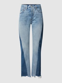 Jeans im Colour-Blocking-Design Modell '501 JEANS SPLICED' von Levi's® Blau / Türkis - 31