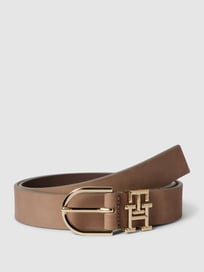 Leren ceintuur met doornsluiting van Tommy Hilfiger Grijs / zwart - 11