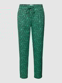 Stoffhose mit Allover-Muster Modell 'Rizetta' von B.Young Grün - 43