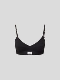 BH mit Brand-Patch von Les Girls Les Boys Grau / Schwarz - 31
