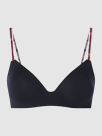 Triangelbeha met gewatteerde cups van TOMMY HILFIGER Blauw / turquoise - 40