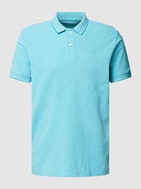 Poloshirt met contraststrepen van Esprit Blauw / turquoise - 42