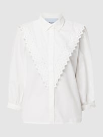 Blouse met kant, model 'Caisa' van Minus Wit - 13