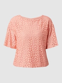Kanten blouseshirt van s.Oliver BLACK LABEL Rood - 8