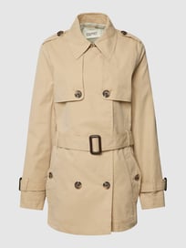 Trenchcoat met platte kraag van Esprit Wit - 21