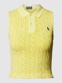 Poloshirt im ärmellosen Design von Polo Ralph Lauren Gelb - 25