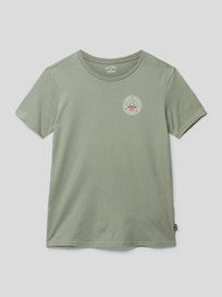 T-Shirt mit Label-Print Modell 'WALLED' von Billabong Grün - 2