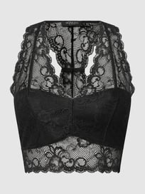Bralette van kant, model 'Dolly' van Soaked in Luxury Grijs / zwart - 10