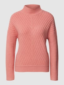 Gebreide pullover met structuurmotief van comma Oranje - 19
