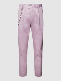 Regular Fit Anzughose mit Strukturmuster von Cinque Lila - 29