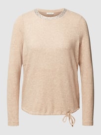 Longsleeve in melierter Optik Modell 'Fluffy' von Christian Berg Woman Braun - 16