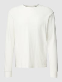 Shirt met lange mouwen en structuurmotief van Esprit Wit - 48