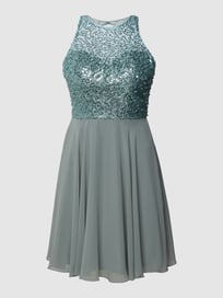 Cocktailkleid mit Pailletten von Laona Grün - 34