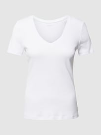 T-Shirt mit V-Ausschnitt von Montego Weiß - 3