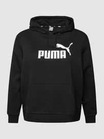PLUS SIZE Hoodie mit Logo-Print von PUMA Performance Plus Grau / Schwarz - 27
