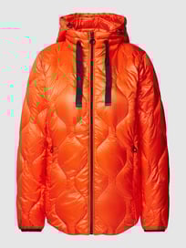 Gewatteerd jack met steekzakken opzij van Esprit Oranje - 5