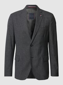 Slim fit colbert met labeldetail van Tommy Hilfiger Grijs / zwart - 40