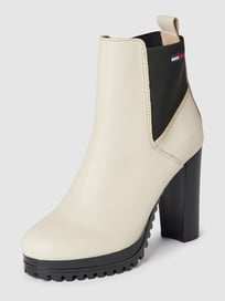 Stiefeletten mit elastischem Einsatz Modell 'ESSENTIALS' von Tommy Jeans Weiß - 27