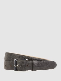 Gürtel aus Leder von Weinmann Grau / Schwarz - 13