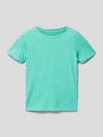T-shirt met labelstitching van Polo Ralph Lauren Kids Blauw / turquoise - 15