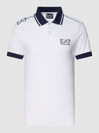 Poloshirt met labeldetails van EA7 Emporio Armani Wit - 28