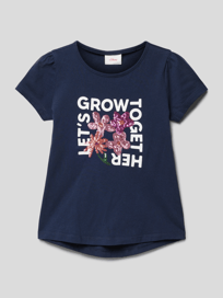 T-shirt met pailletten van s.Oliver RED LABEL Blauw / turquoise - 4