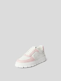 Sneaker aus Leder mit Kontrastbesatz von Copenhagen Rosa - 1