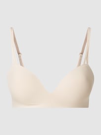 Push-up-bh van microgaren - beugelloos van Calvin Klein Underwear Wit - 45