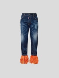 Mid Rise Jeans im Skinny Fit von Dsquared2 Blau / Türkis - 41