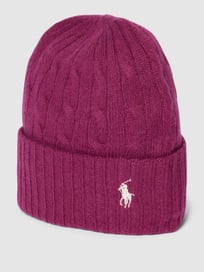 Beanie mit Kaschmir-Anteil von Polo Ralph Lauren Lila - 15