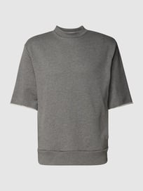 Sweatshirt mit kurzen Ärmeln von Stylebop Grau / Schwarz - 29