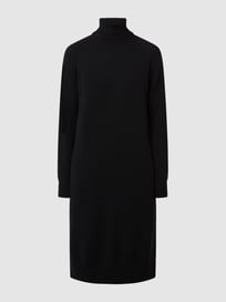 Gebreide jurk van scheerwol, model 'Linfa' van MaxMara Leisure Grijs / zwart - 26