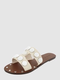 Pantolette aus Leder  von INUOVO Weiß - 8