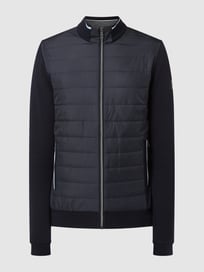 Sweatjacke mit Kontrastvorderseite von bugatti Blau / Türkis - 33