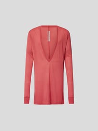 Longsleeve mit V-Ausschnitt von Rick Owens Rot - 48