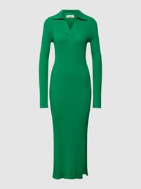 Strickkleid in Ripp-Optik von Marc O'Polo Grün - 34