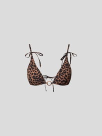 Bikini-Oberteil mit Animal-Print von Love Stories Braun - 40