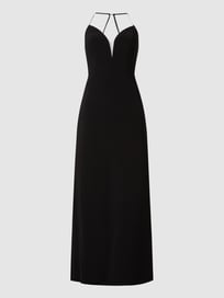 Abendkleid mit Strasssteinen  von Luxuar Grau / Schwarz - 35