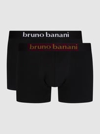 Trunks mit Stretch-Anteil im 2er-Pack  von Bruno Banani Grau / Schwarz - 9