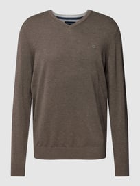Sweatshirt mit V-Ausschnitt von Christian Berg Men Braun - 24